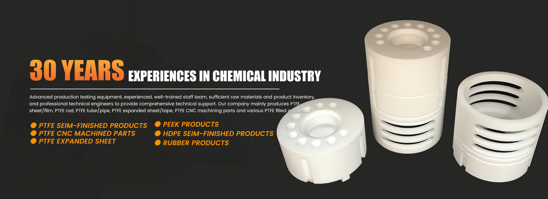 30 Years Experiences Chemical Industry Banner 0102